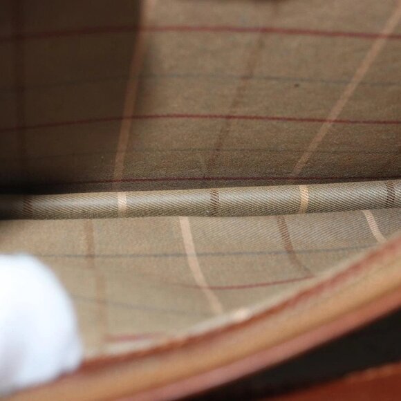 Burberrys Clutch Bag Leather Brown Auth - Picture 14 of 16